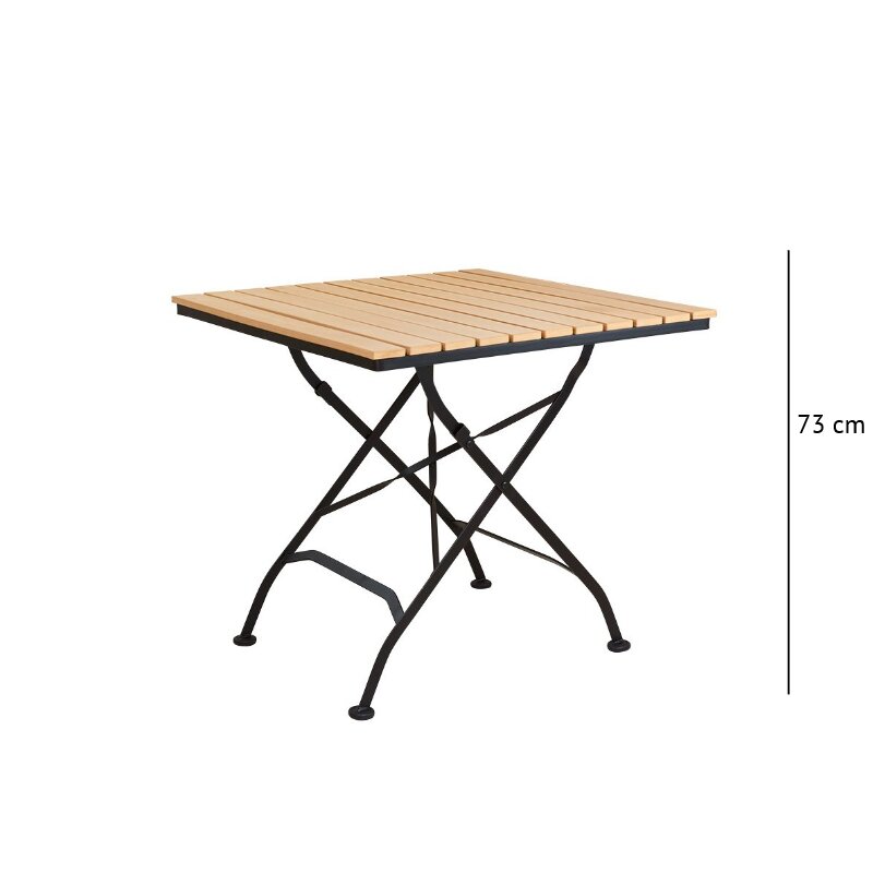 Table Pliante 70 X 70 Cm Café GLOBE | poligin.rs